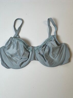 Wacoal Pale Blue Underwire Bra with Lace Accent